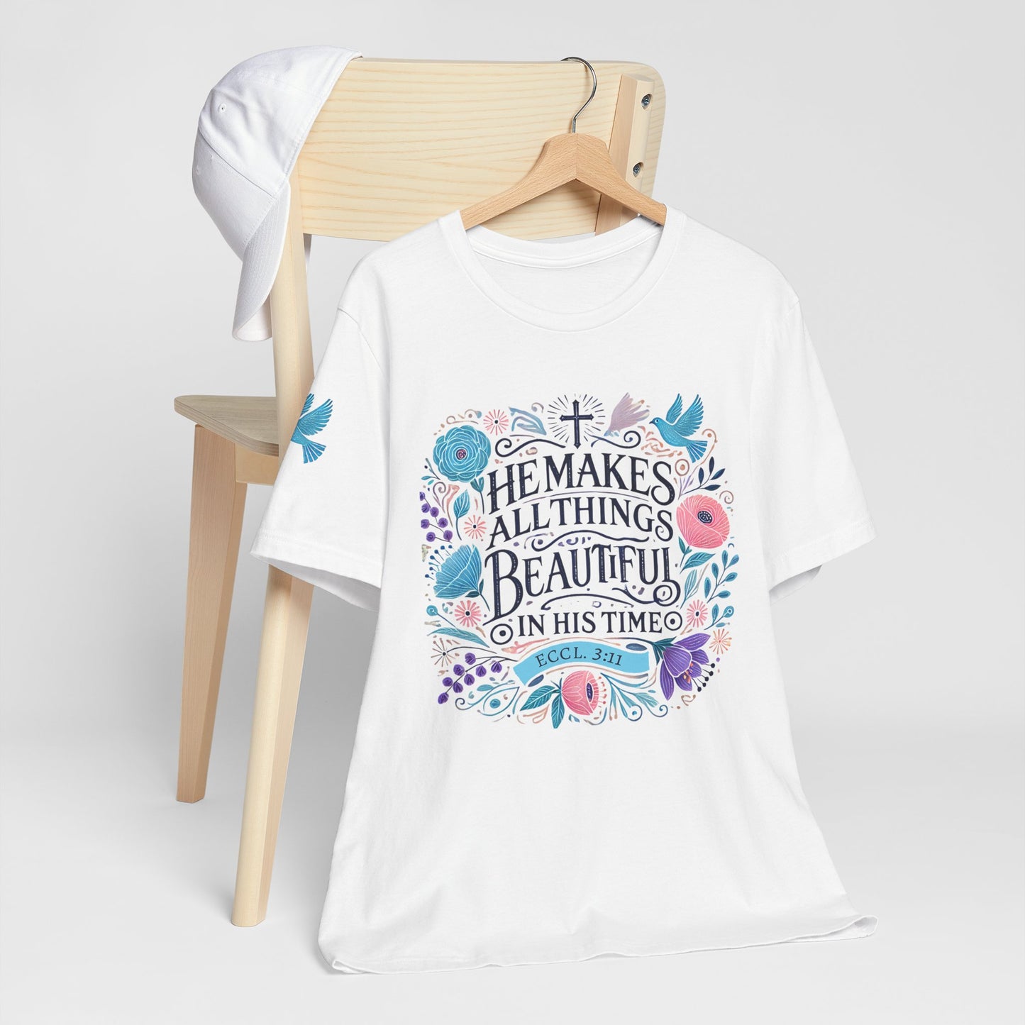 Inspirational Unisex Jersey Tee - "He Makes All Things Beautiful"