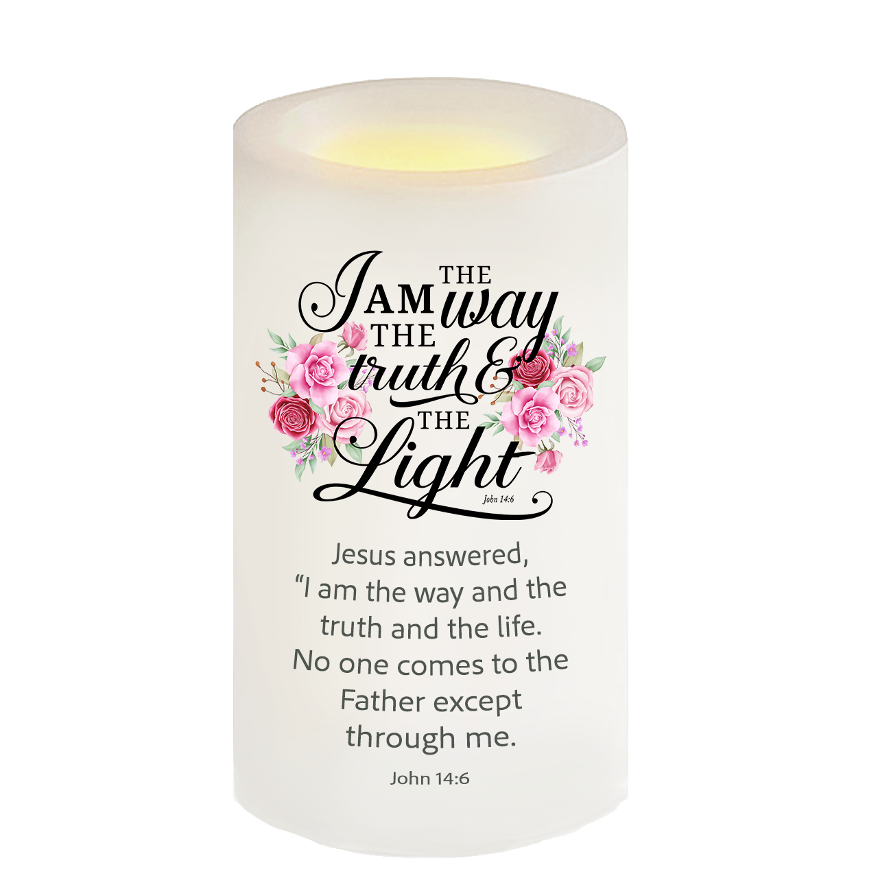 I Am The Way Bible Verse Candle