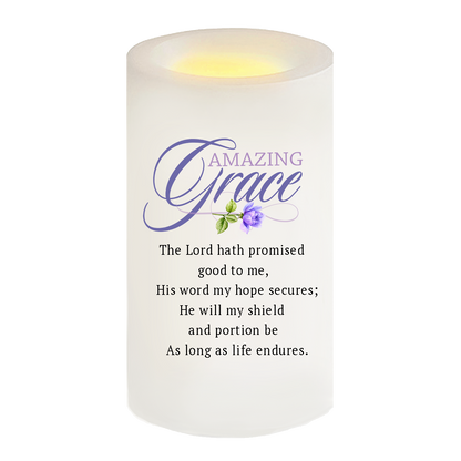 Amazing Grace Bible Verse Candle