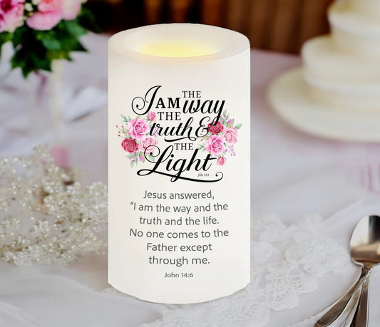 I Am The Way Bible Verse Candle